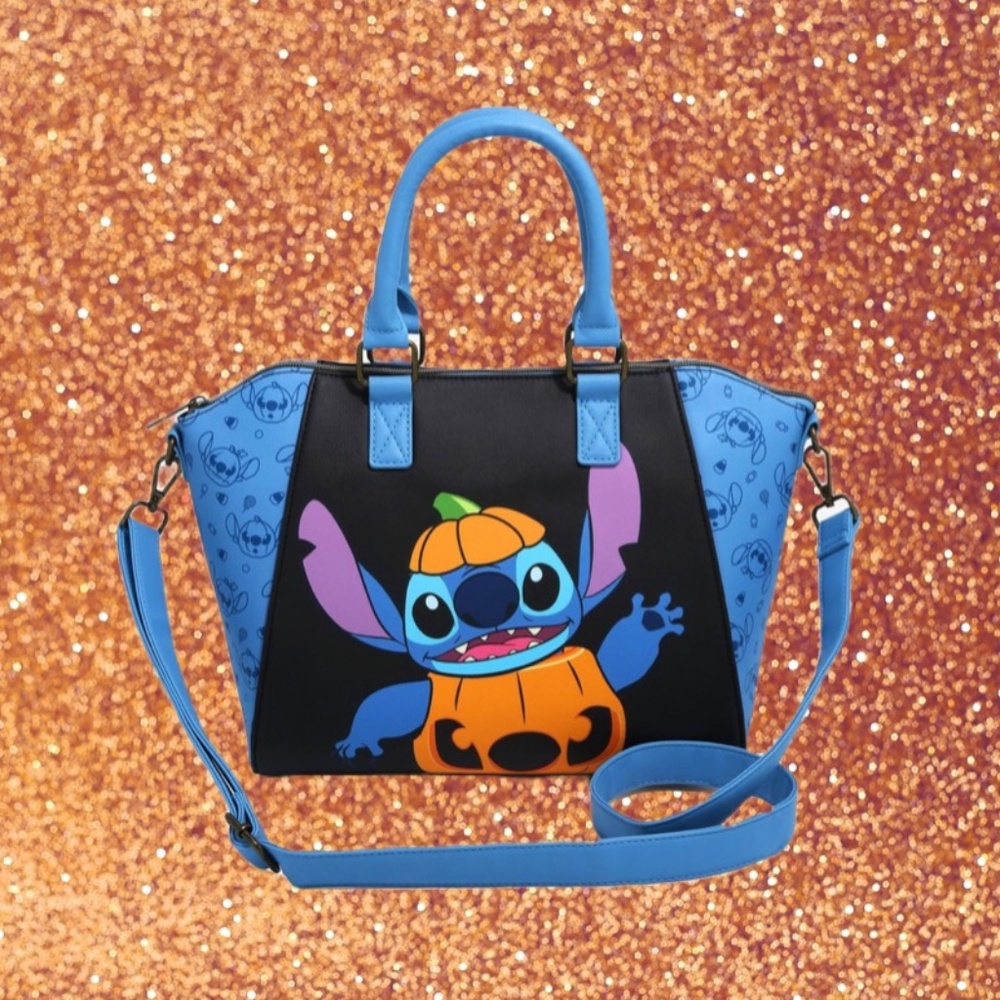 Loungefly Disney Lilo & Stitch Pumpkin Costume Satchel Bag